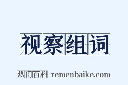 视察组词是什么意思的图片